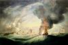 Loss of HMS 'Ramillies', September 1782 - blowing up the wreck.