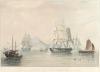 Opium ships at Lintin in China, 1824