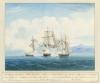 HM brig Racoon in action with the French schooner Jeune Adee and the French cutter Amelie off the coast of Cuba, 14th October 1803