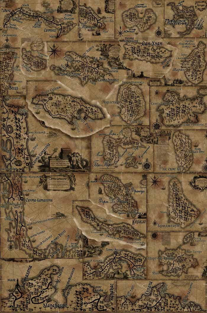 Скриншот Коллаж "Карта Архипелага"