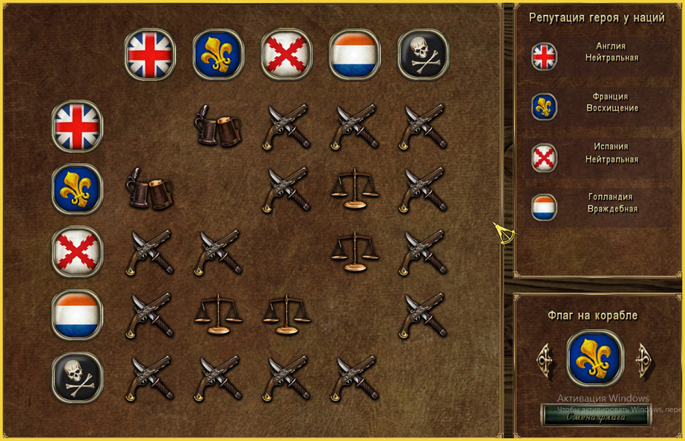 Скриншот Изменённые флаги колониальных держав для Корсары КС