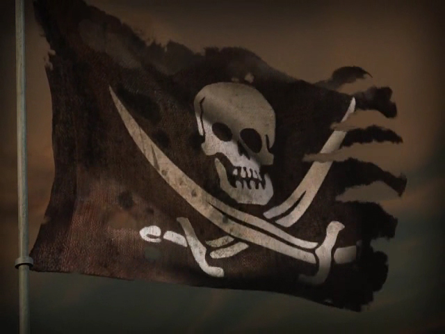 Скриншот Модификация "Видеозаставка "Пиратский флаг"
